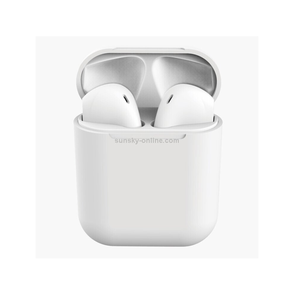 InPods 12 HiFi Wireless Bluetooth 5.0 Earphones with Charging Case, Support Touch & Voice Function (White)