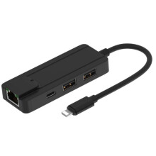 Lightning to RJ45 Network Adapter + HUB Multi-function Converter