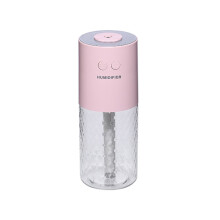 200 ml Magic Crystal Luftbefeuchter Desktop Handheld Kleiner tragbarer Mini-Nachtlicht-Luftbefeuchter-Rosa