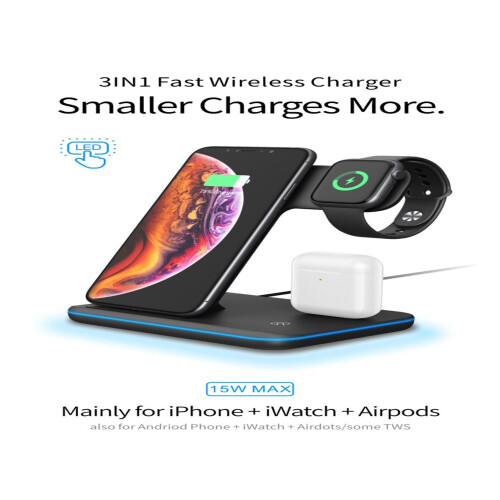 3 in 1 Wireless Charger Wireless Charging Stand 1