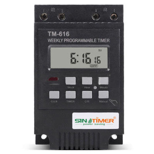 220V 30AMP TM616 Control Load 7 Days Programmable Digital TIME SWITCH Relay Timer Control