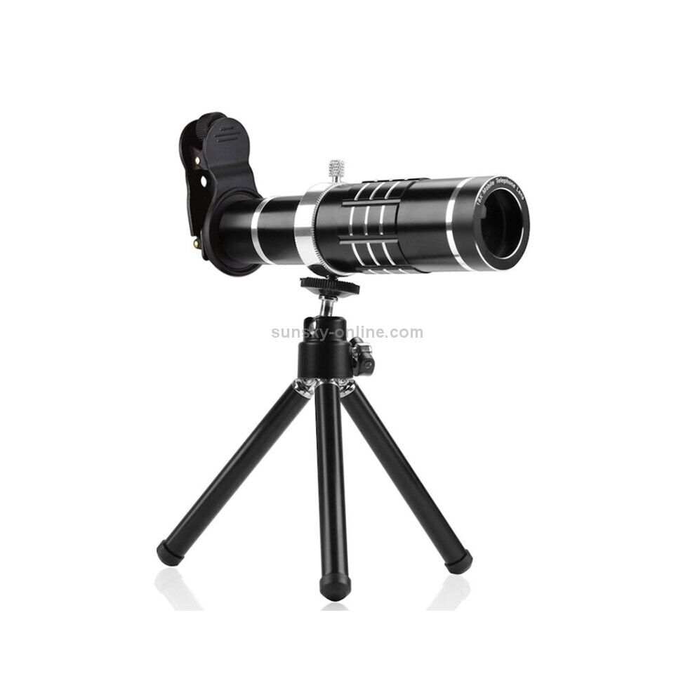 Universal 18X Zoom Telescope Telephoto Camera Lens With Tripod Mount & Mobile Phone Clip 6441594737349