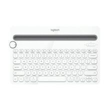 K480 Multi-device Bluetooth 3.0 Wireless Bluetooth Keyboard with Stand (White)