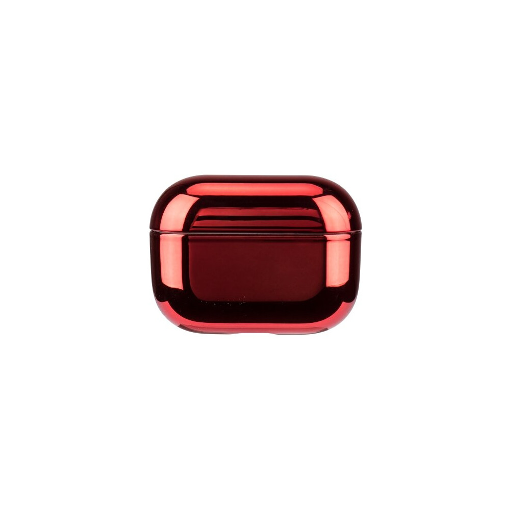 2Pcs For Airpods Pro Electroplated Tpu Earphones Shockproof Protective Case(Red) Red 6441594713947