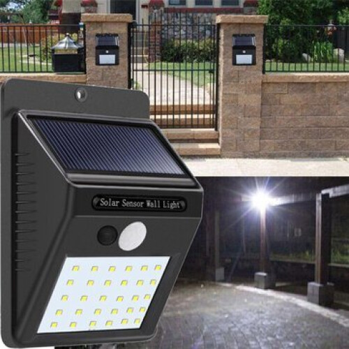 Solar Power 30 LED PIR Motion Sensor Wall Light Waterproof Outdoor Path Yard Garden Security Lamp 1