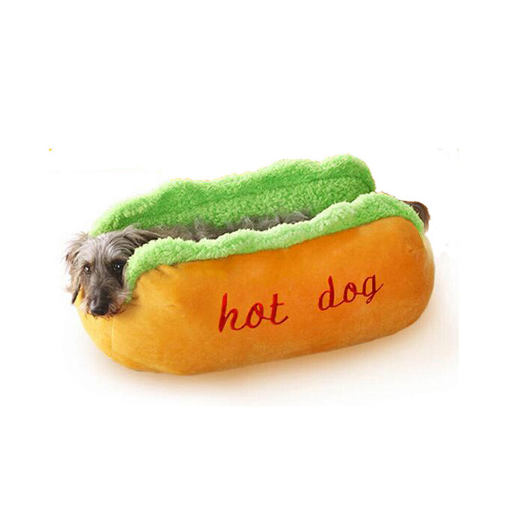 Hot Dog Shape Pet Mattress Puppy Cat Soft And Dirty Pet Bed