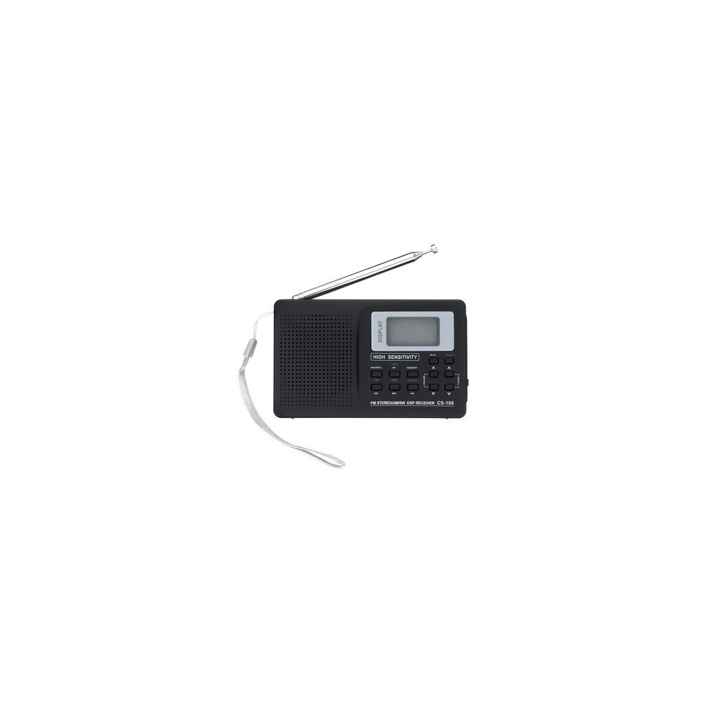 Portable Digital Full Band Am Fm Sw Mw Lw Radio Receiver Alarm Clock 9K 6242828813033
