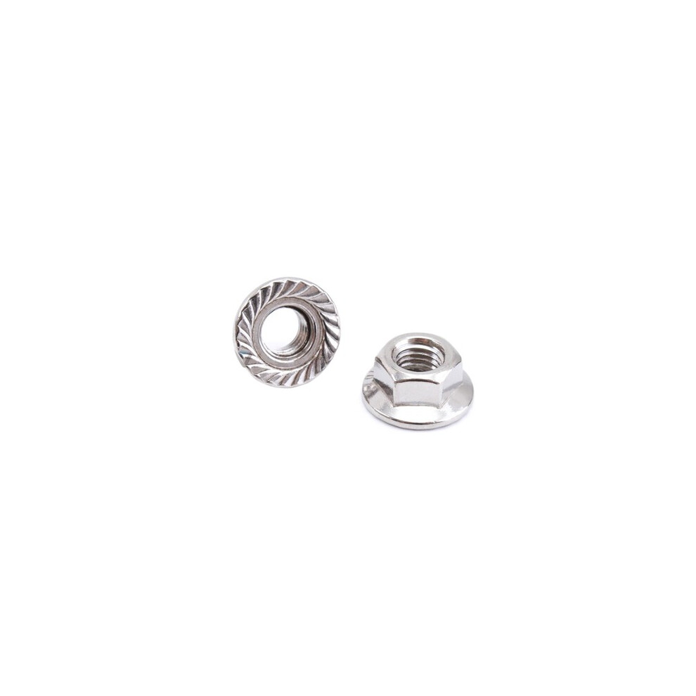 50Pcs M6 Flange Screw Nut 869692690346