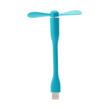 10PCS  Portable Flexible Mute USB Computer Laptop Cooling Fan Blower, Size: 145.5 * 15 * 89.3 mm(Blue)