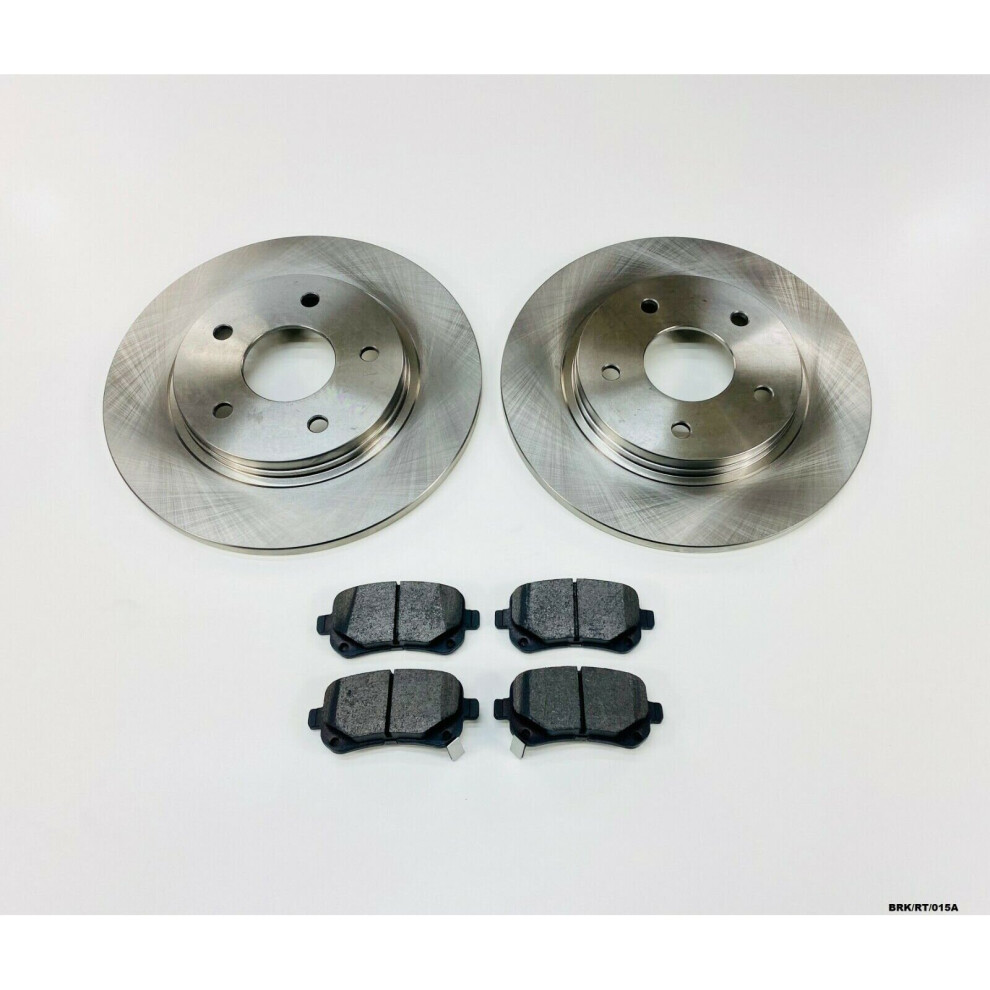 Rear Brake Discs & Pads SET for Chrysler Voyager / Journey 2008-2017 BRK/RT/015A-image-OPC-P6JHJG9-NEW