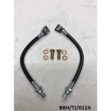 2 x Rear Brake Hose & 2 x Banjo Bolt for Jeep Wrangler TJ 2003-2006 BBH/TJ/012A