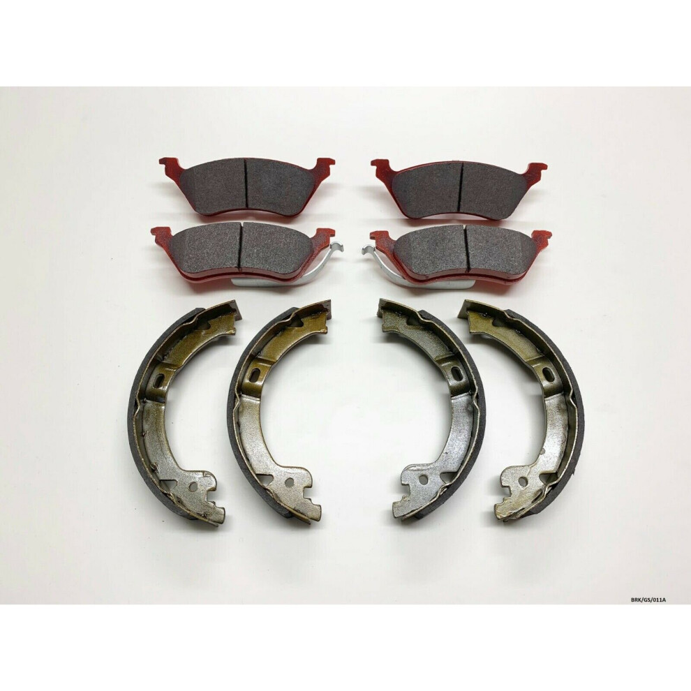 Rear Brake Pads & Parking Shoes for Chrysler Voyager GS RG 1996-2007 BRK/GS/011A-image-OPC-P6JHJWG-NEW