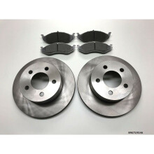 2x Front Brake Disc & Brake Pads for Jeep Wrangler YJ & TJ 1990-1999 BRK/TJ/014A