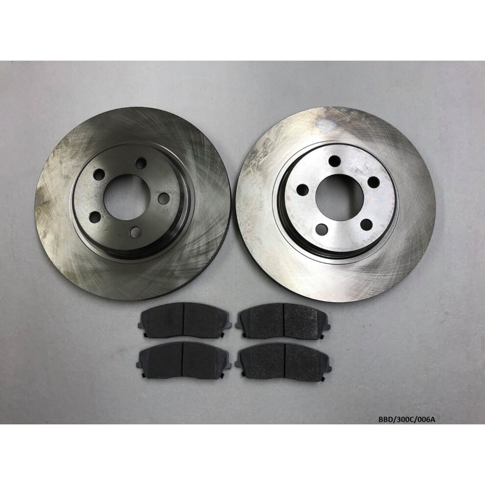 2 x Front Brake Disc & Pads for Chrysler 300C / 2005-2018 320MM BBD/300C/006A-image-OPC-P6JHMNX-NEW