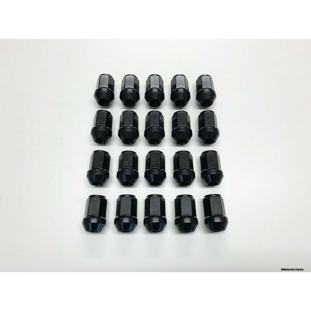 20 x Black Wheel Nut for Jeep Grand Cherokee ZJ & WJ 1993-2004 WBHA/WJ/020A-image-OPC-P6JHNBG-NEW