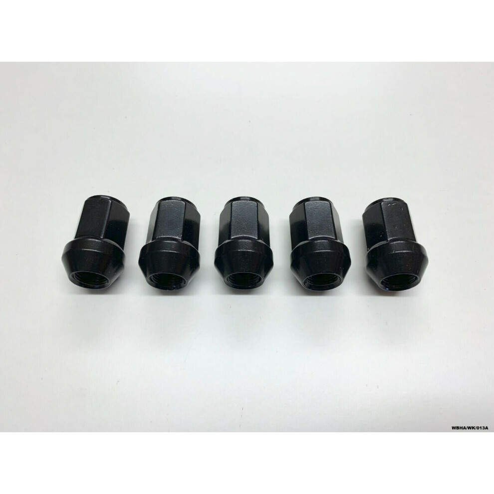5 x Black Wheel Nut Grand for Jeep Cherokee / Commander 2005-2010 WBHA/WK/013A-image-OPC-P6JHNJH-NEW