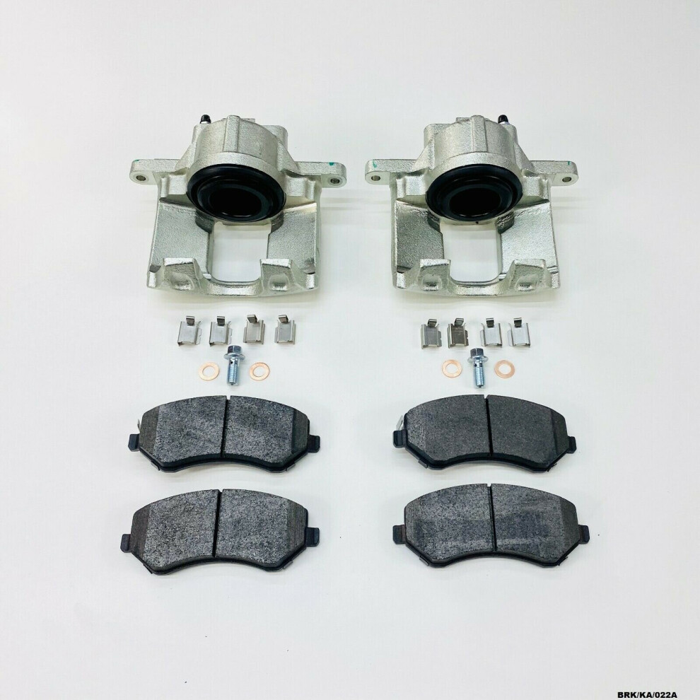 2 x Front Brake Caliper & CERAMIC Pads for Dodge Nitro KA 2007-2011 BRK/KA/022A-image-OPC-P6JHPZM-NEW