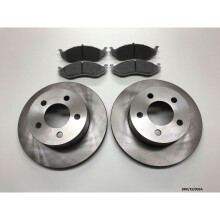2 x Front Brake Disc & Brake Pads for Jeep Cherokee XJ 1990-1999 BRK/XJ/009A