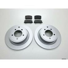 2 x Rear Brake Disc & Brake Pads for Dodge Caliber PM 2007-2012 302 BRK/PM/023A