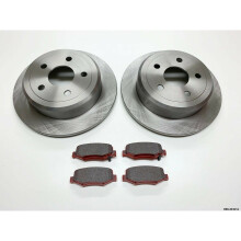 2 x Rear Brake Discs & Brake Pads for Jeep Wrangler JK 2007-2018 BRK/JK/021A