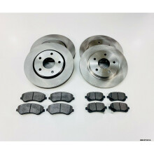 Front & Rear Discs & CERAMIC Pads for Voyager / Journey 2008-2017 BRK/RT/021A