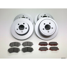 Front & Rear Brake Discs & Brake Pads for Dodge Nitro KA 2007-2011 BBD/KA/003A