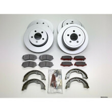 Front & Rear Brake Discs, Pads & Shoes for Jeep Liberty KK 2008-2012 BBD/KK/004A