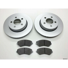 2 x Front Brake Disc & Brake Pads for Dodge Nitro KA 2007-2011 BBD/KA/001A