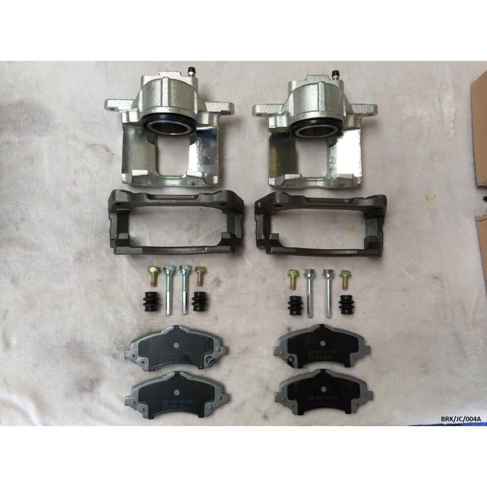 2x Front Caliper Complete & Ceramic Pads for Dodge Journey 2009-2013 BRK/JC/004A-image-OPC-P6JHVFD-NEW