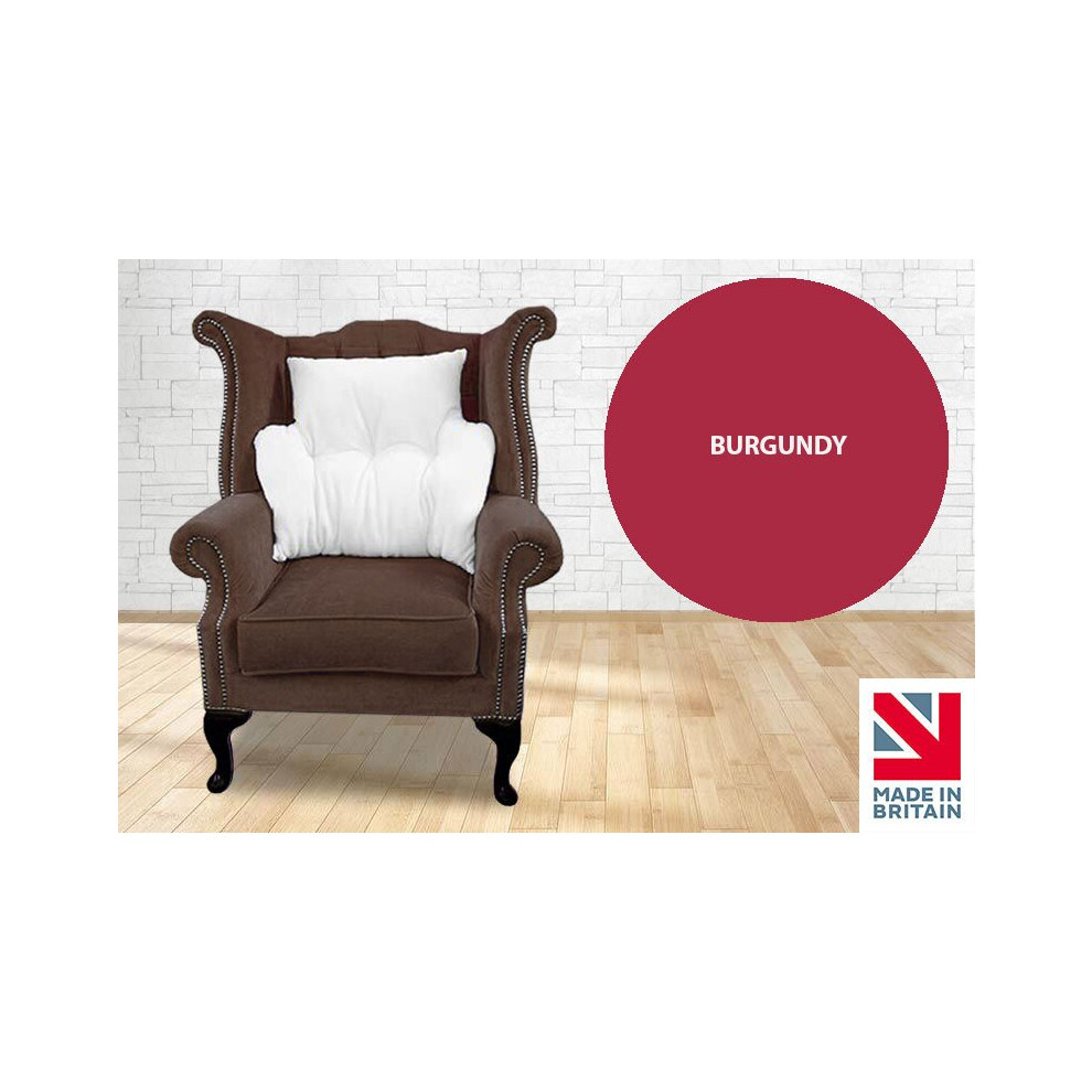 Lancashire Textiles (Burgundy) Replacement Cover For Lumbar Support Cushion Burgundy