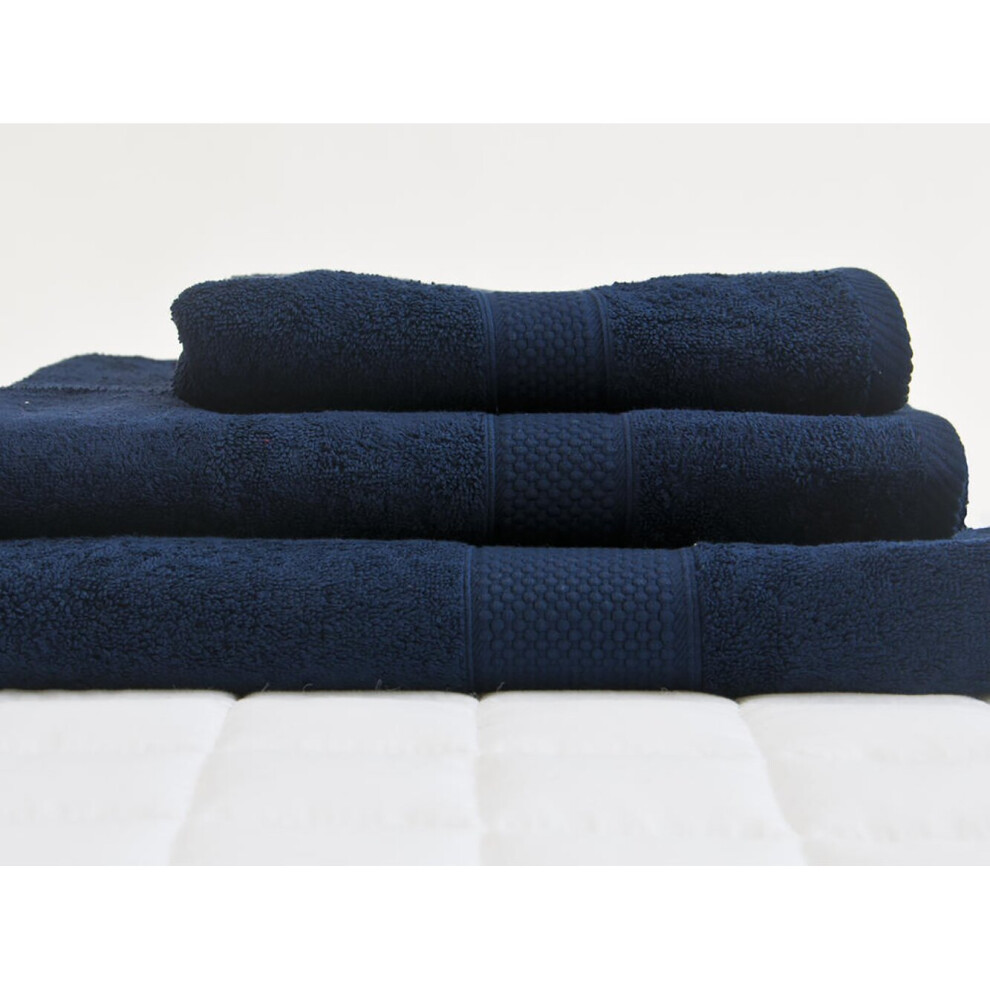 (Navy Blue, Single) Supreme 500gsm Cotton Solid Imperial Bath Towels-image-OPC-P6JHWVY-NEW