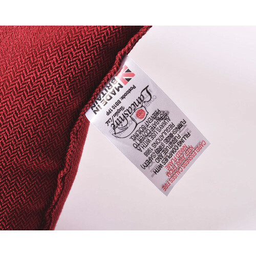 Herringbone Door Draught Excluder - Soft Ruby Red 2