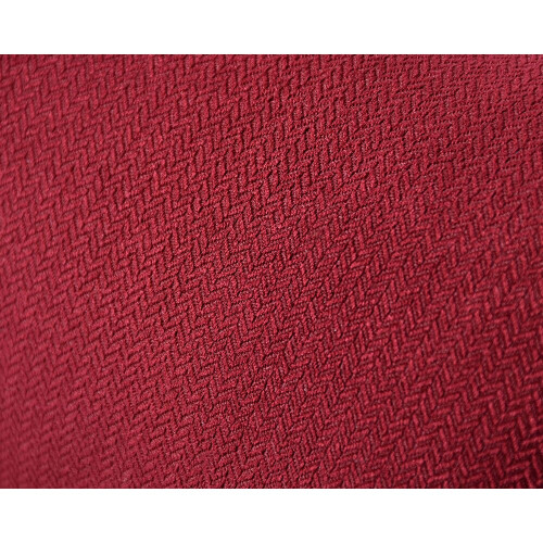 Herringbone Door Draught Excluder - Soft Ruby Red 1