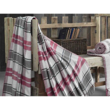 Scotch Acrylic Blanket in Pink | 150cm x 200cm