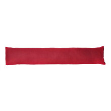 Herringbone Door Draught Excluder - Soft Ruby Red