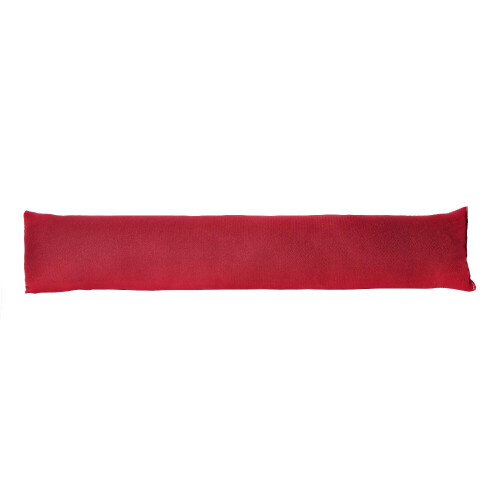 Herringbone Door Draught Excluder - Soft Ruby Red