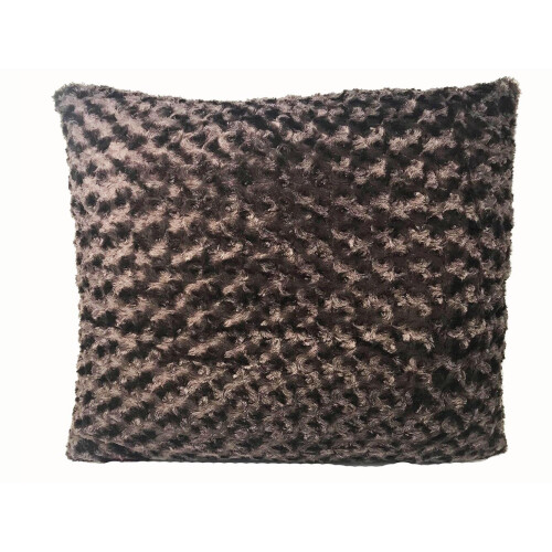 Faux Fur Chocolate Cushion | 60cm x 60cm