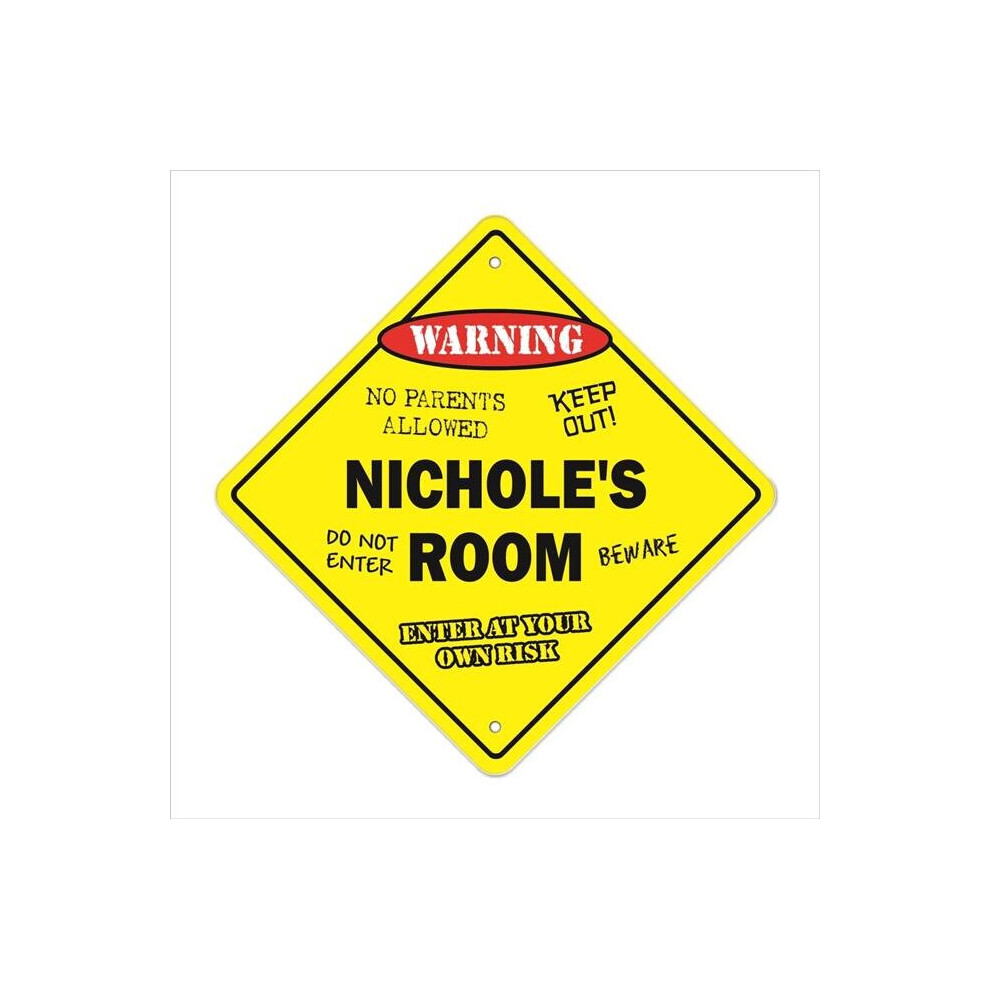 SignMission X-Nicholes Room 12 x 12 in. Crossing Zone Xing Room Sign - Nicholes-image-OPC-P6JMJNW-NEW