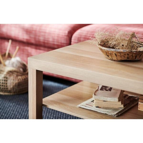 Ikea LACK Coffee table, white stained oak effect 90x55 cm 1