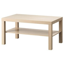 Ikea LACK Coffee table, white stained oak effect 90x55 cm