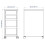 Ikea MICKE Drawer unit with drop-file storage, white 35x75 cm 6