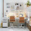 Ikea MICKE Drawer unit with drop-file storage, white 35x75 cm 2