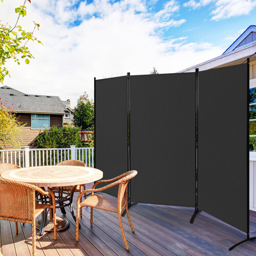 Costway Folding Room Divider 3 Panel Wall Privacy Screen Protector 1
