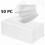 50 White Disposable Face Masks 3