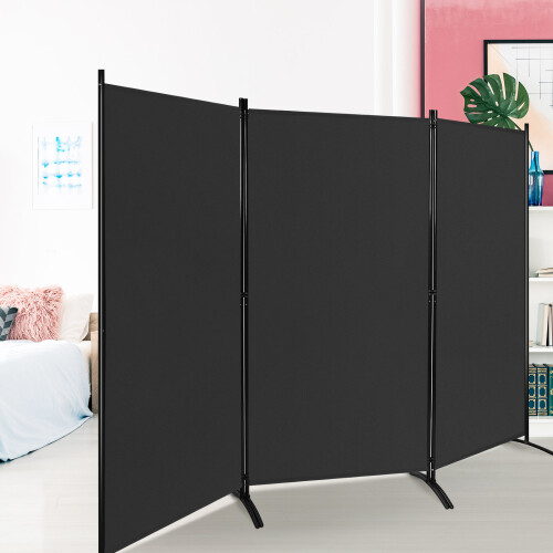 Costway Folding Room Divider 3 Panel Wall Privacy Screen Protector 2