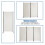 Costway Folding Room Divider 3 Panel Wall Privacy Screen Protector 7