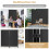 Costway Folding Room Divider 3 Panel Wall Privacy Screen Protector 8