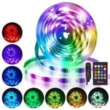 LED Strips Lights, Hually 3M /9.8ft TV Backlight USB Powered, 5050 RGB Led Light Strip with 4 Dynamic & Sync with Music Lighting Mode for 40 to 60 I
