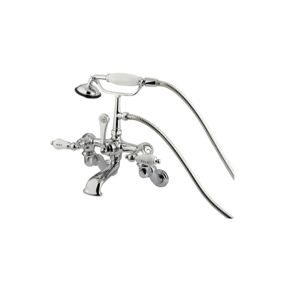 Wall Mount Clawfoot Tub Filler With Hand Shower 780997741260