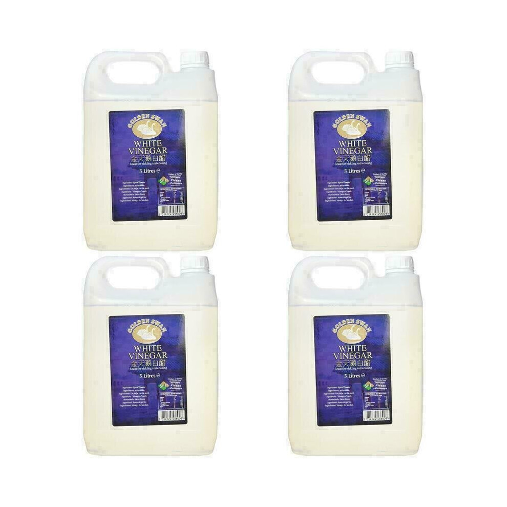 White Vinegar  4 x 5 Litre, Pet Safe